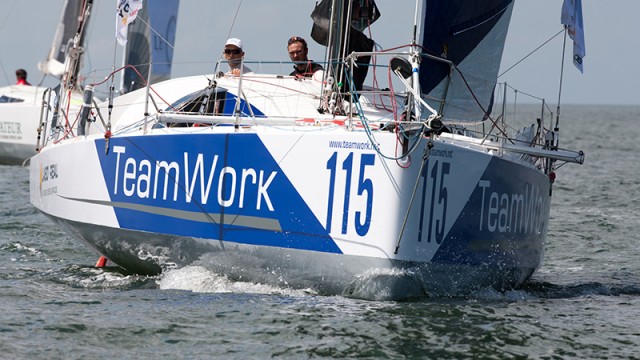 Une cinquième place prometteuse pour TeamWork40 sur la Normandy Channel Race. - ©